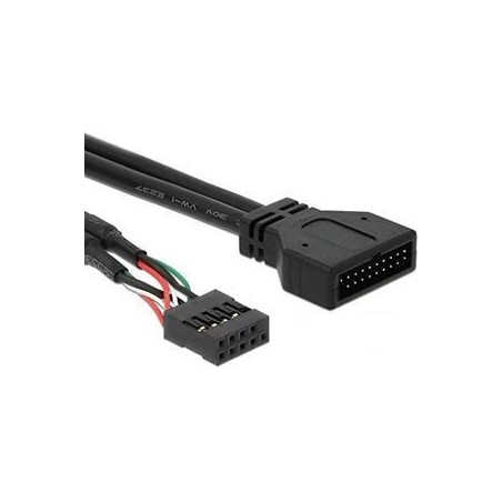 DeLOCK 30cm Internal USB Cable - High-Quality Black Connector for Reliable Performance (4043619832811)